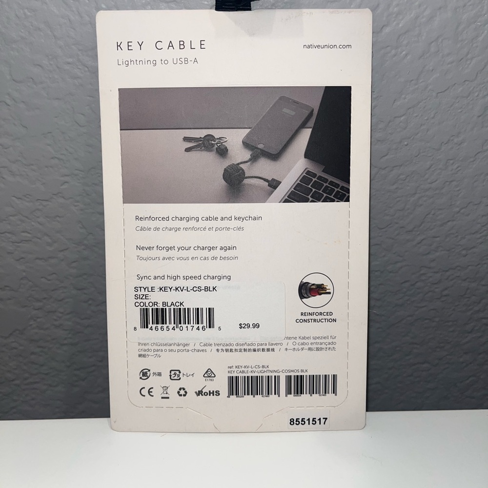 Native Union Key Cable USB-A - Picture 3 of 4